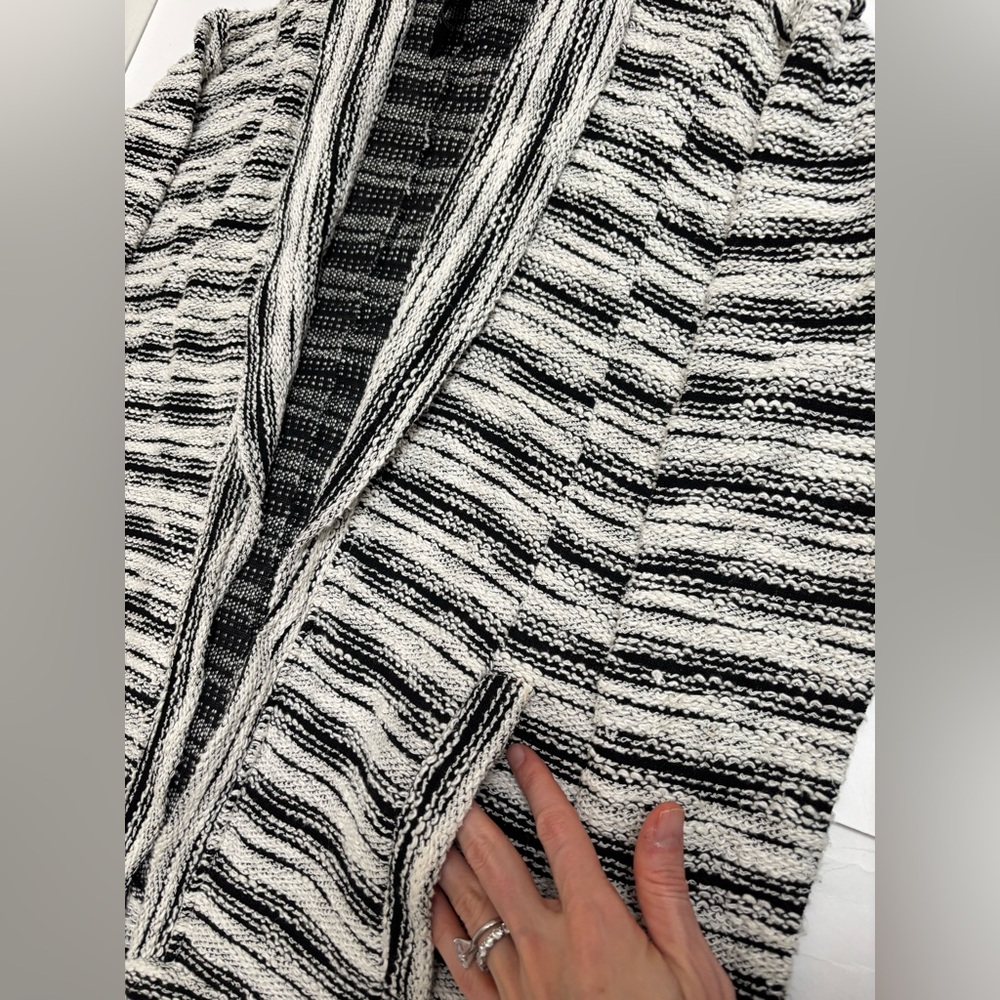 Anthropologie Dolan Verona textured long cardigan duster size small S pockets - Picture 8 of 13